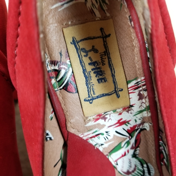 L-Fire shearling bow heels - Picture 5 of 8